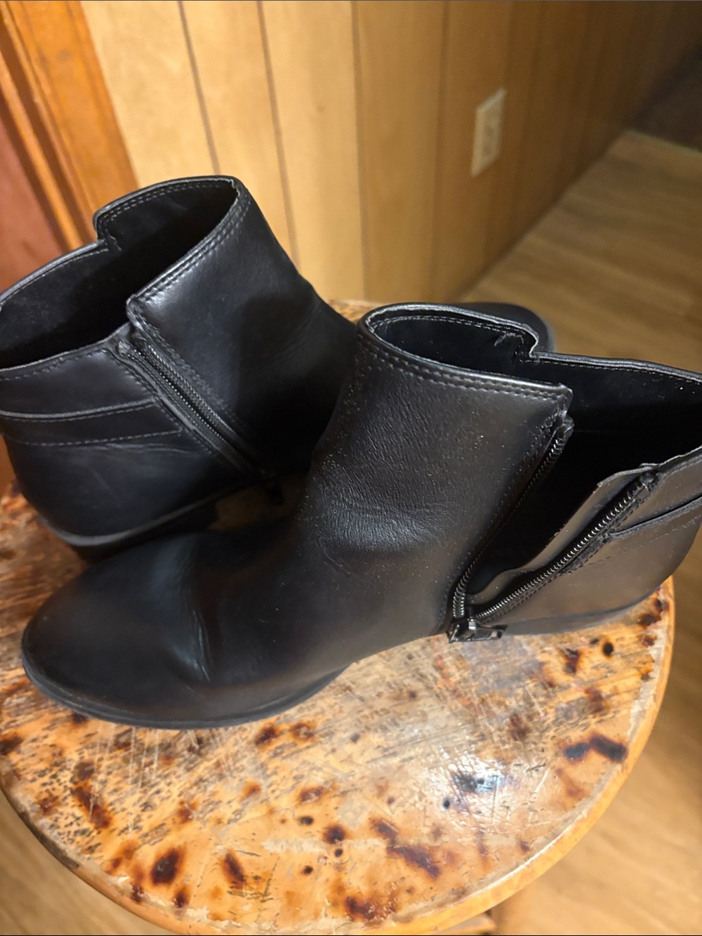 St. John's Bay Black Women's Ankle Booties with Side Zips